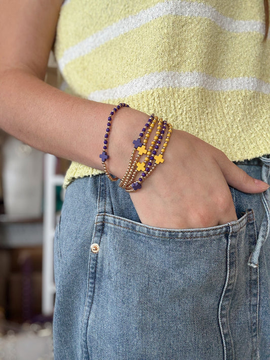 Beaded Stretch Bracelet Stack