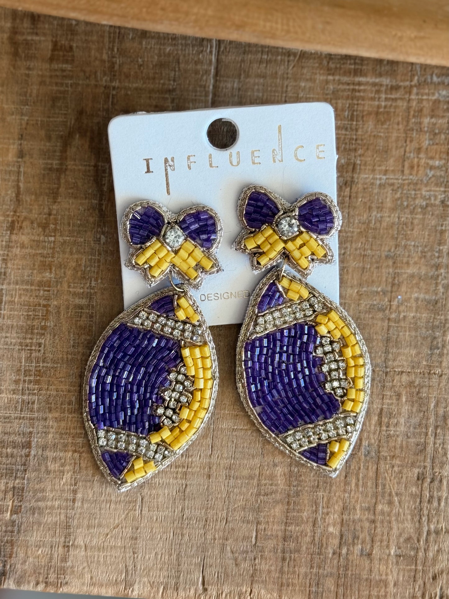 Tiger Spirit Bow Earrings