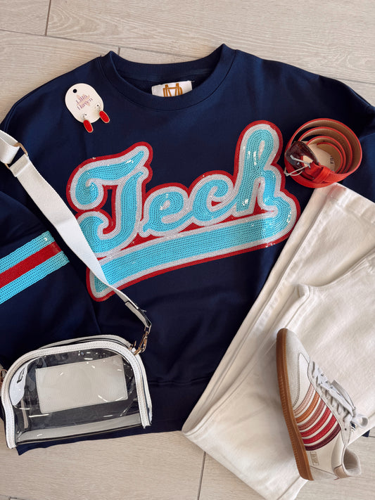 Retro Tech Sparkle Sweatshirt