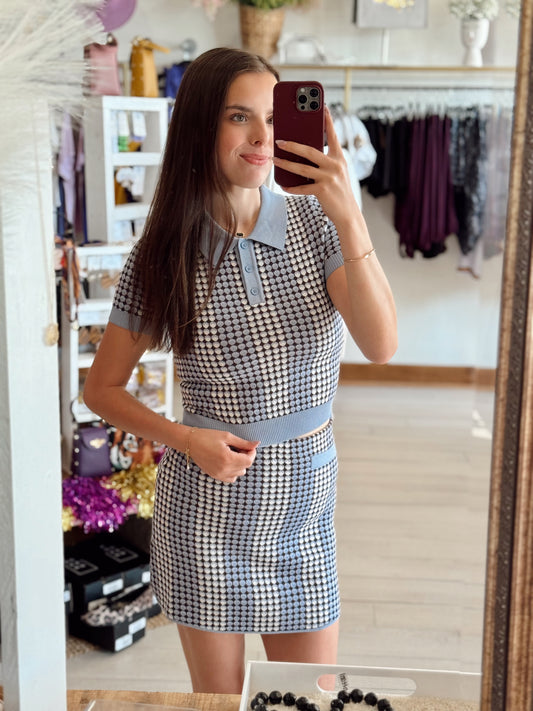 Callie Knit Mini Skirt