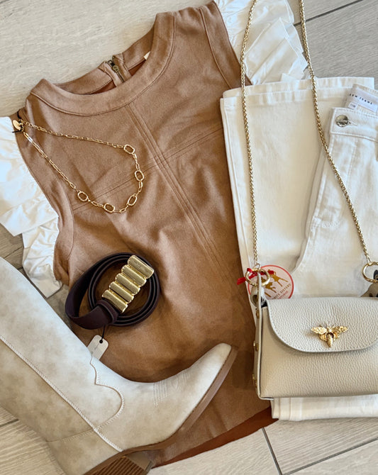 Saddle Suede Top