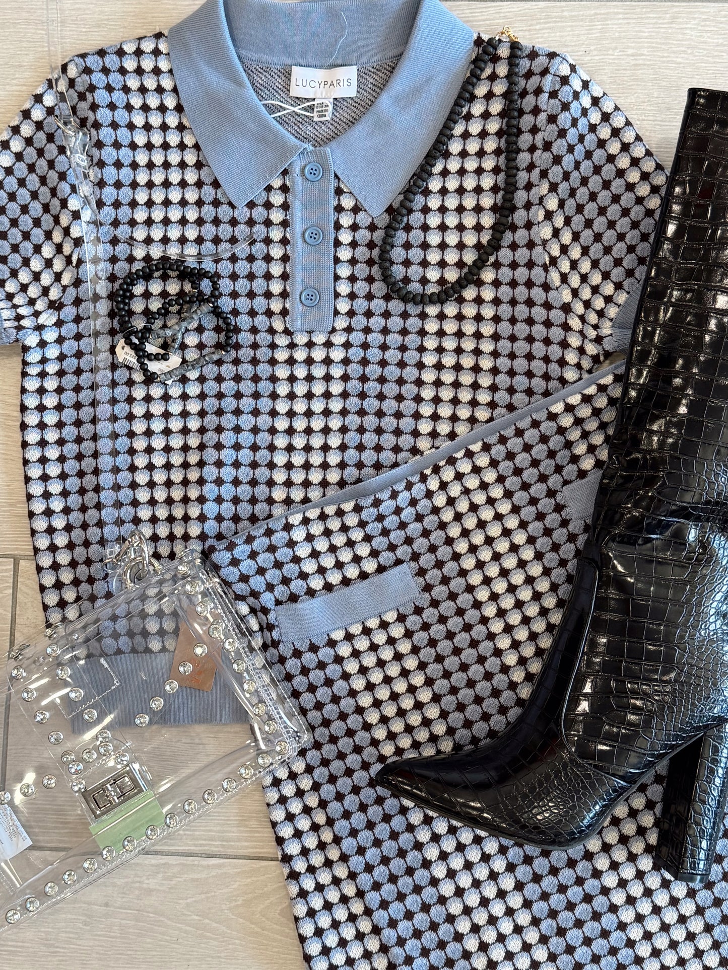 Callie Knit Polo Top