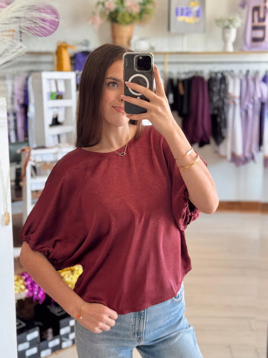 Cabernet Glow Top