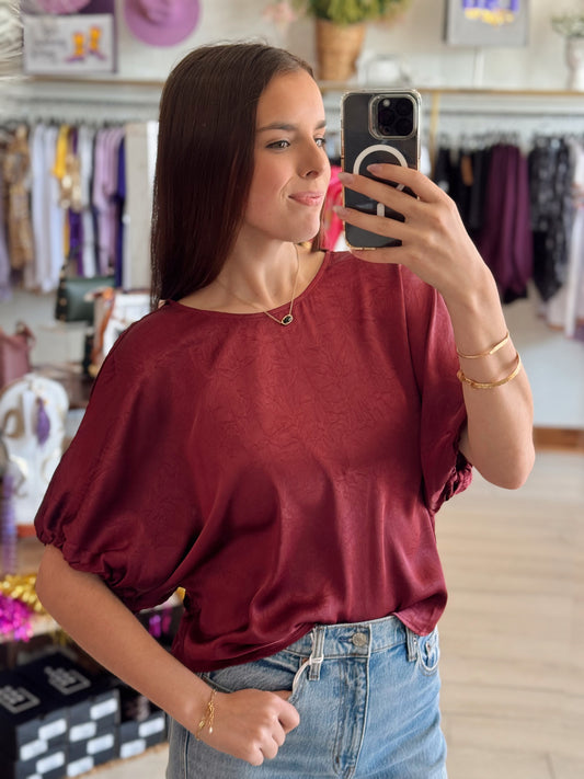 Cabernet Glow Top