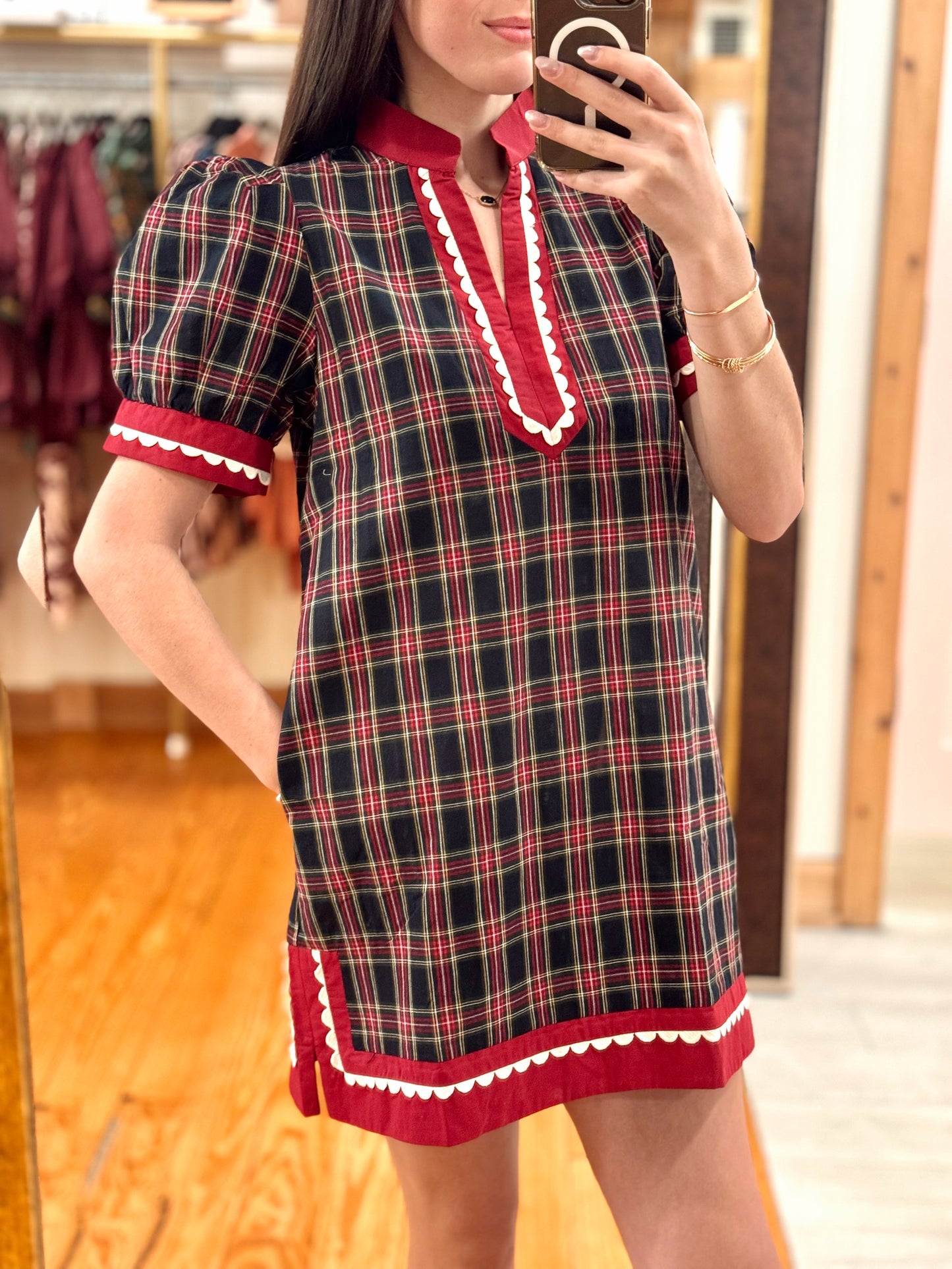 Noelle Plaid Mini Dress