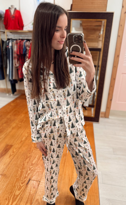 Nutcracker Dreams Satin Pajama Set