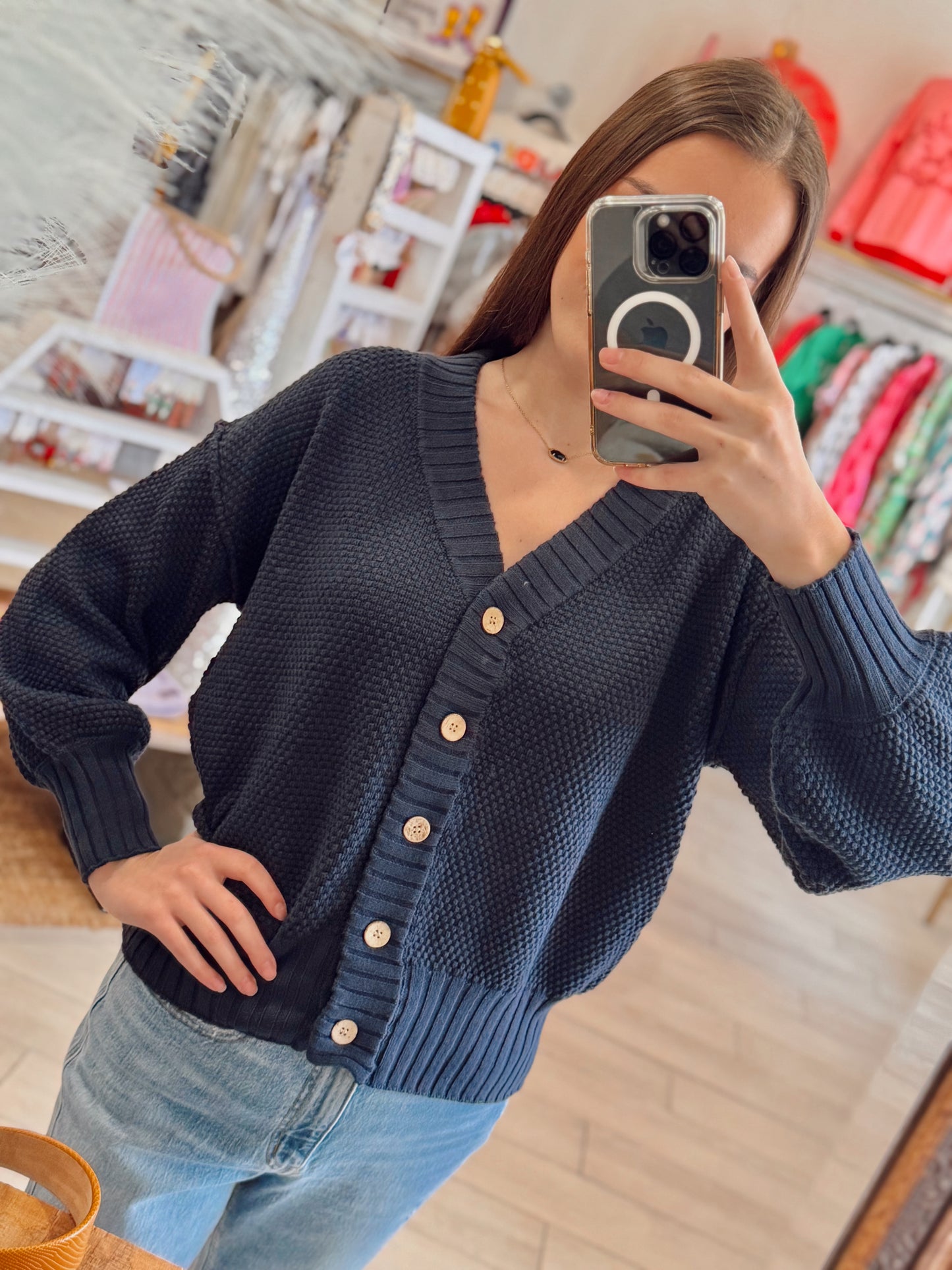 Midnight Snuggle Cardigan