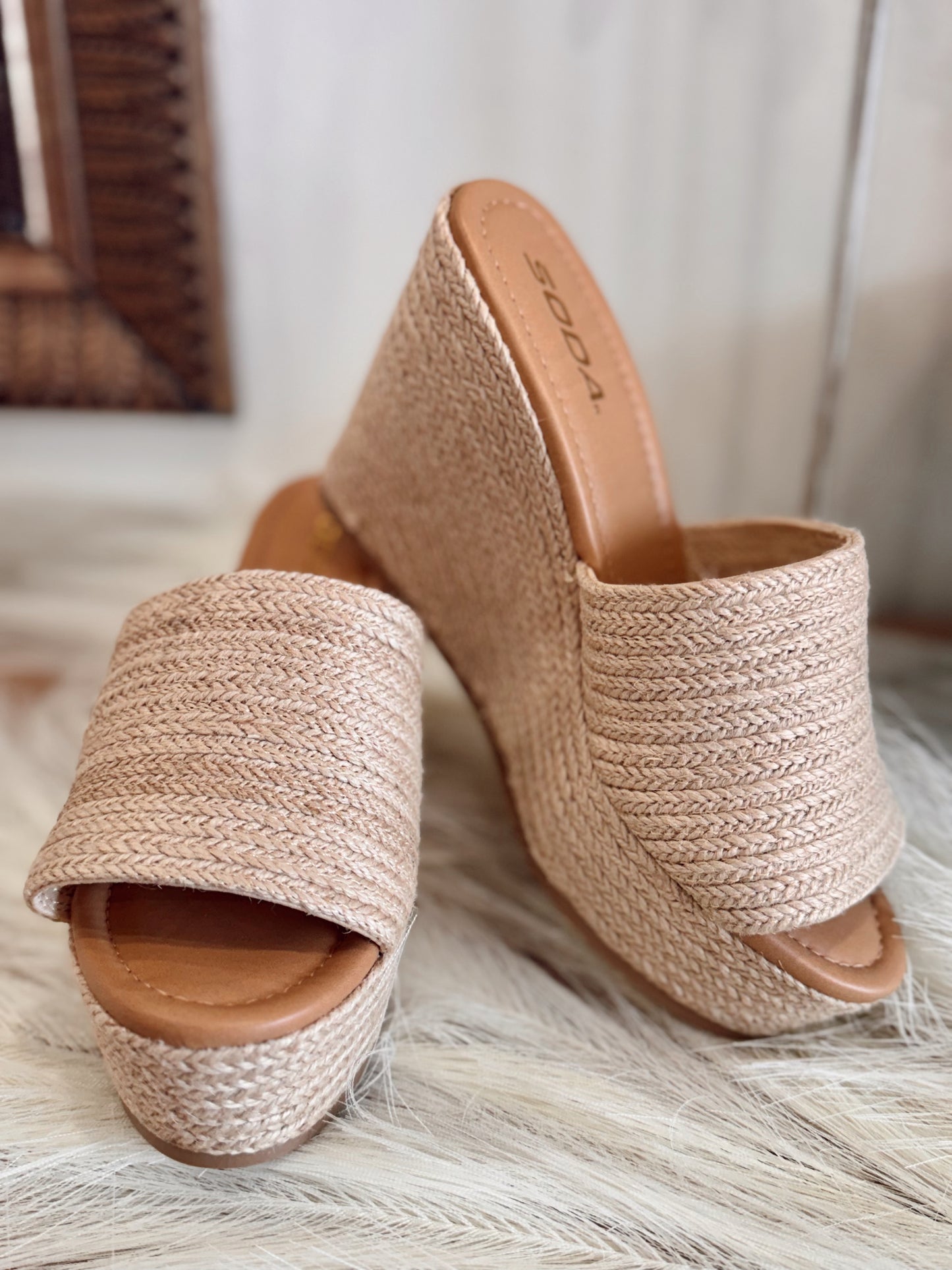 Jute Braided Wedge