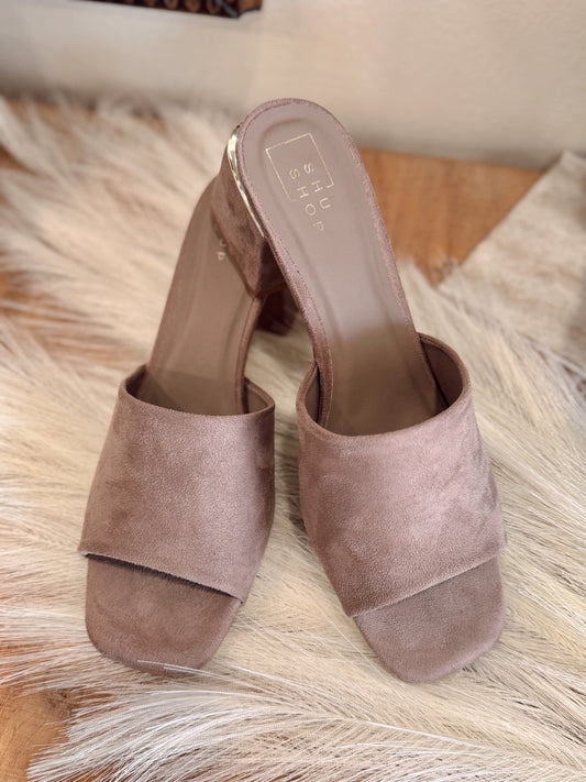 Glinda Heel Taupe