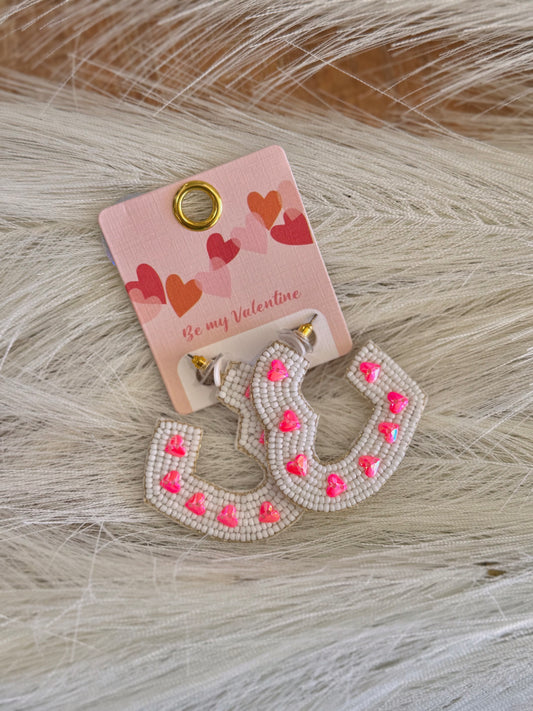 Heart Accent Hoop