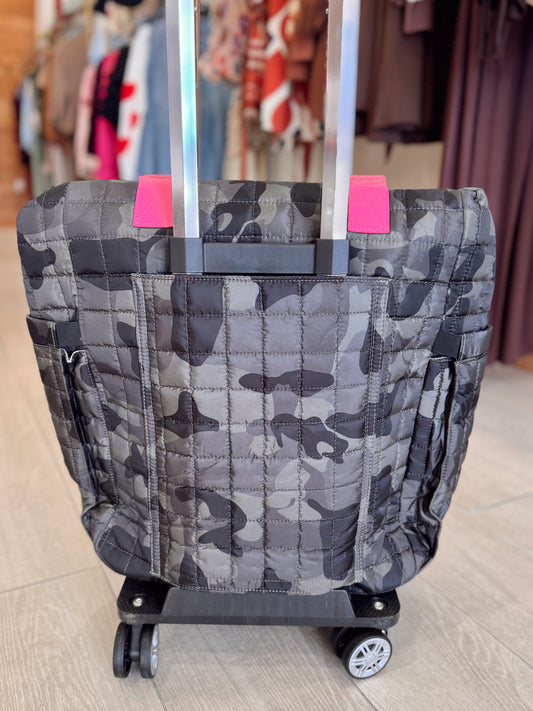 Tenley Quilted Roller Bag - Camo
