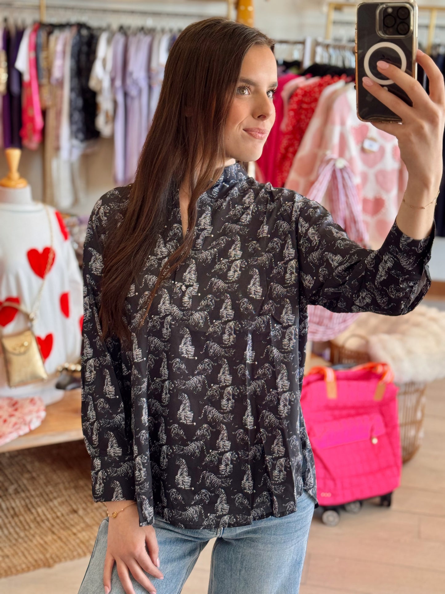 Watercolor Tiger Top