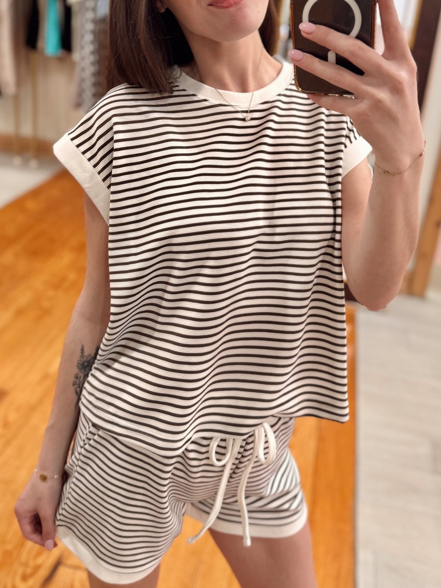 Pinstripe Matching Set