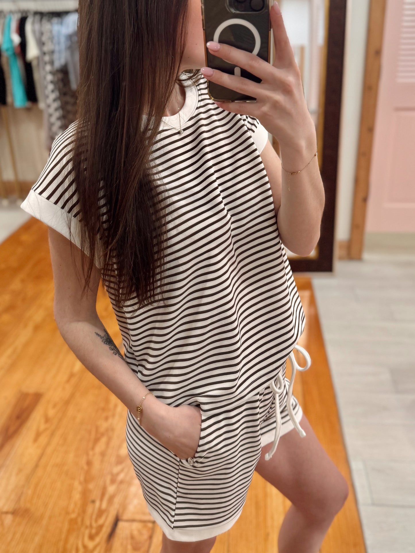 Pinstripe Matching Set