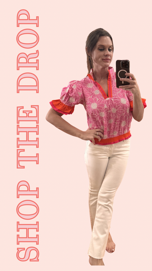 Pink Petal Pop Top