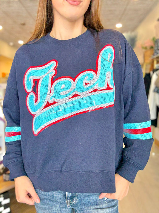 Retro Tech Sparkle Sweatshirt
