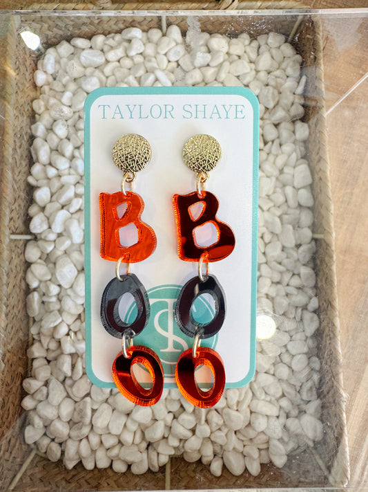 "Boo!" Halloween Earrings