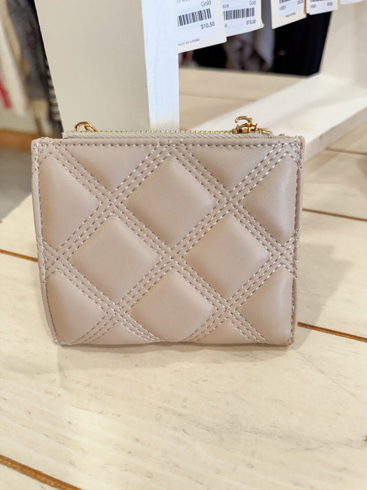 Beige Double-Zip Wallet