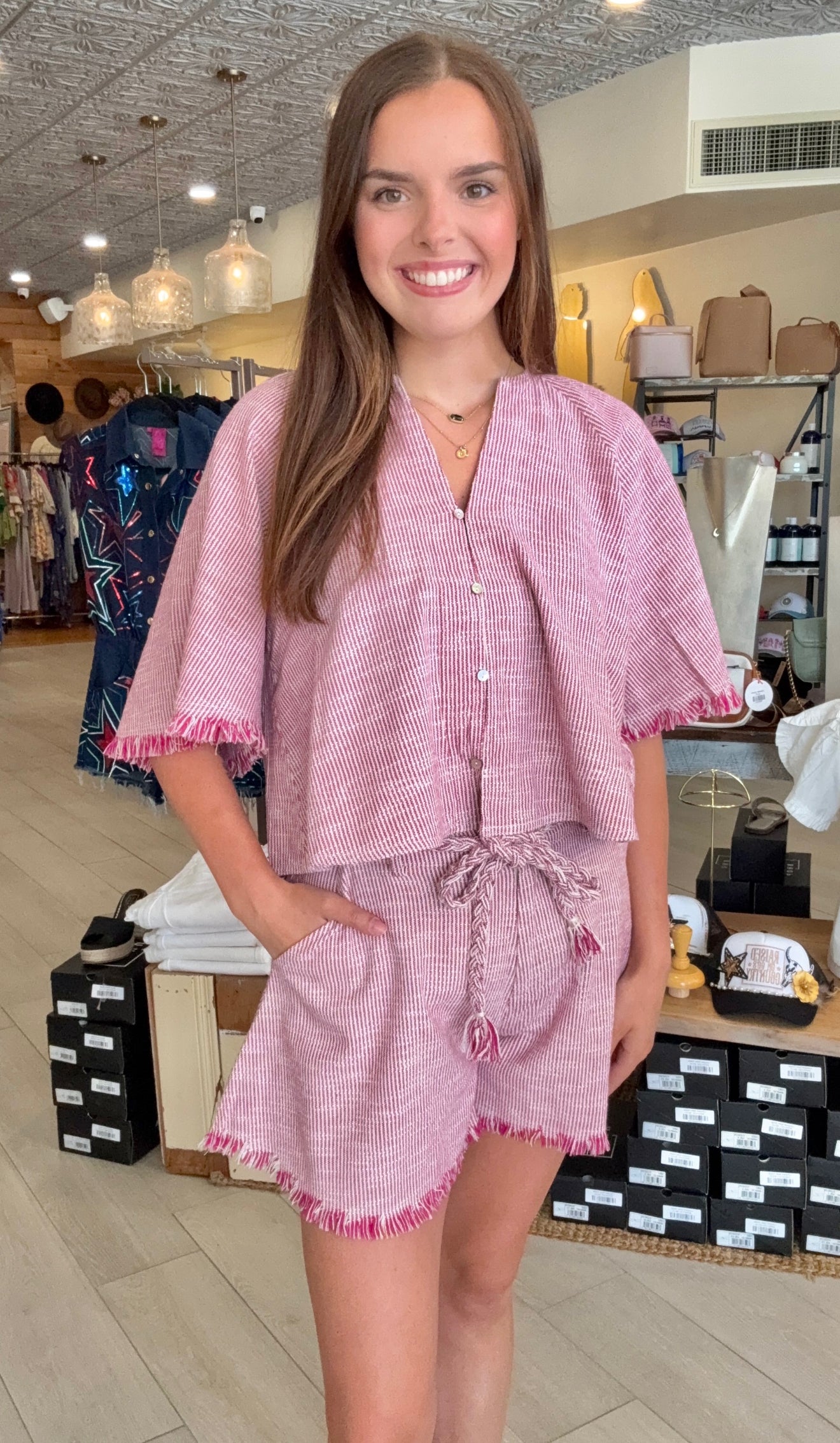 Fringe with benefits blouse