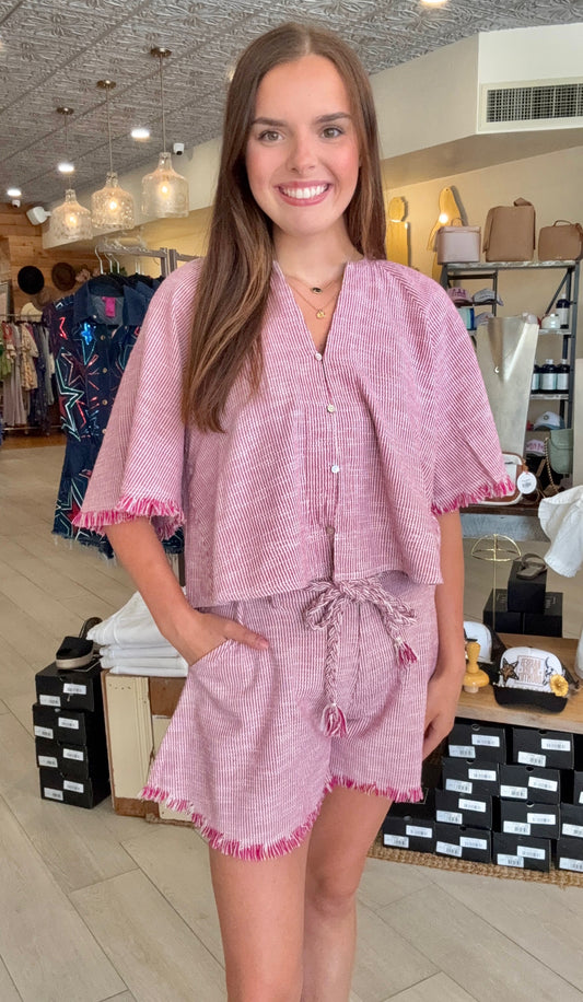 Fringe with benefits blouse