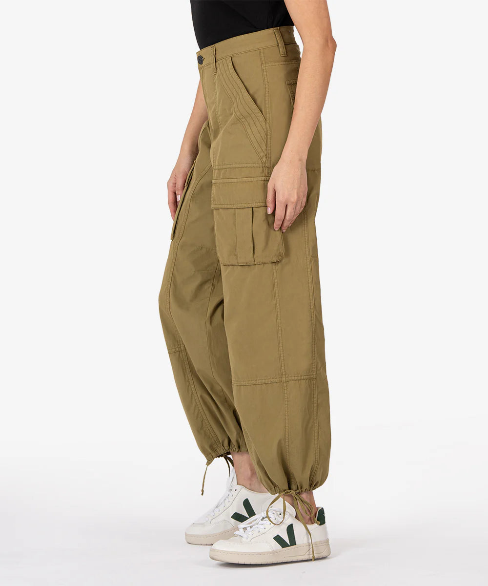 Erika Mid Rise Utility Pant (Olive)