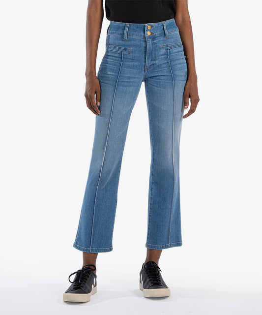Kelsey High Rise Ankle Flare Jean (Quality Wash)