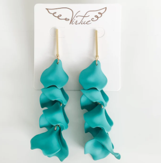 THE HYACINTH PETAL EARRINGS