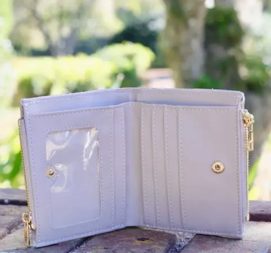 Tan Double-Zip Wallet