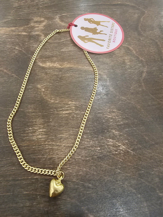 Puffy Heart Necklace