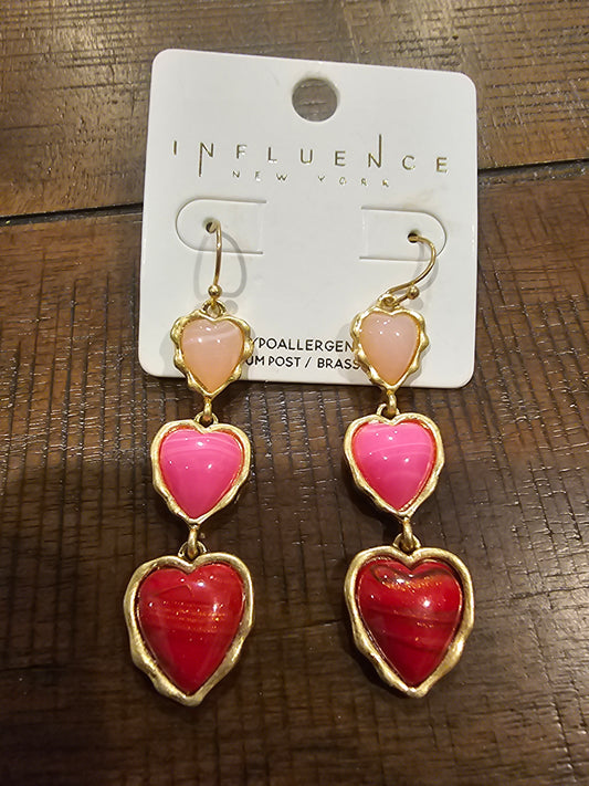 Heart Dangle Earrings