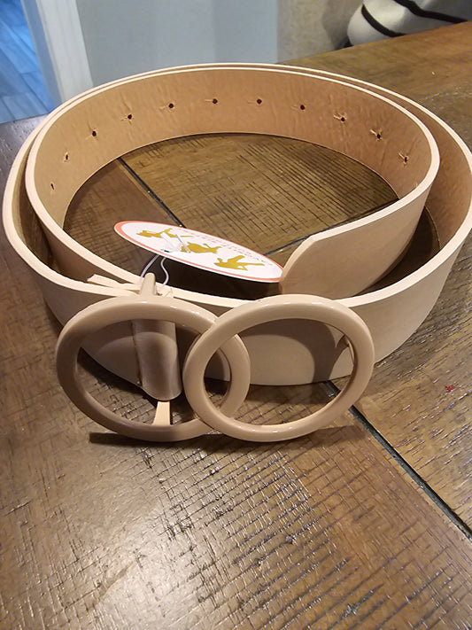 Beige Circle Belt