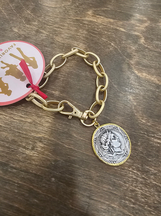 Vintage Coin Bracelet