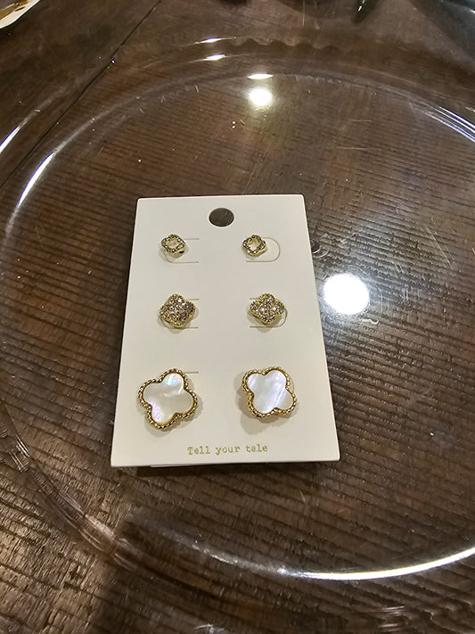 Clover Earring Set