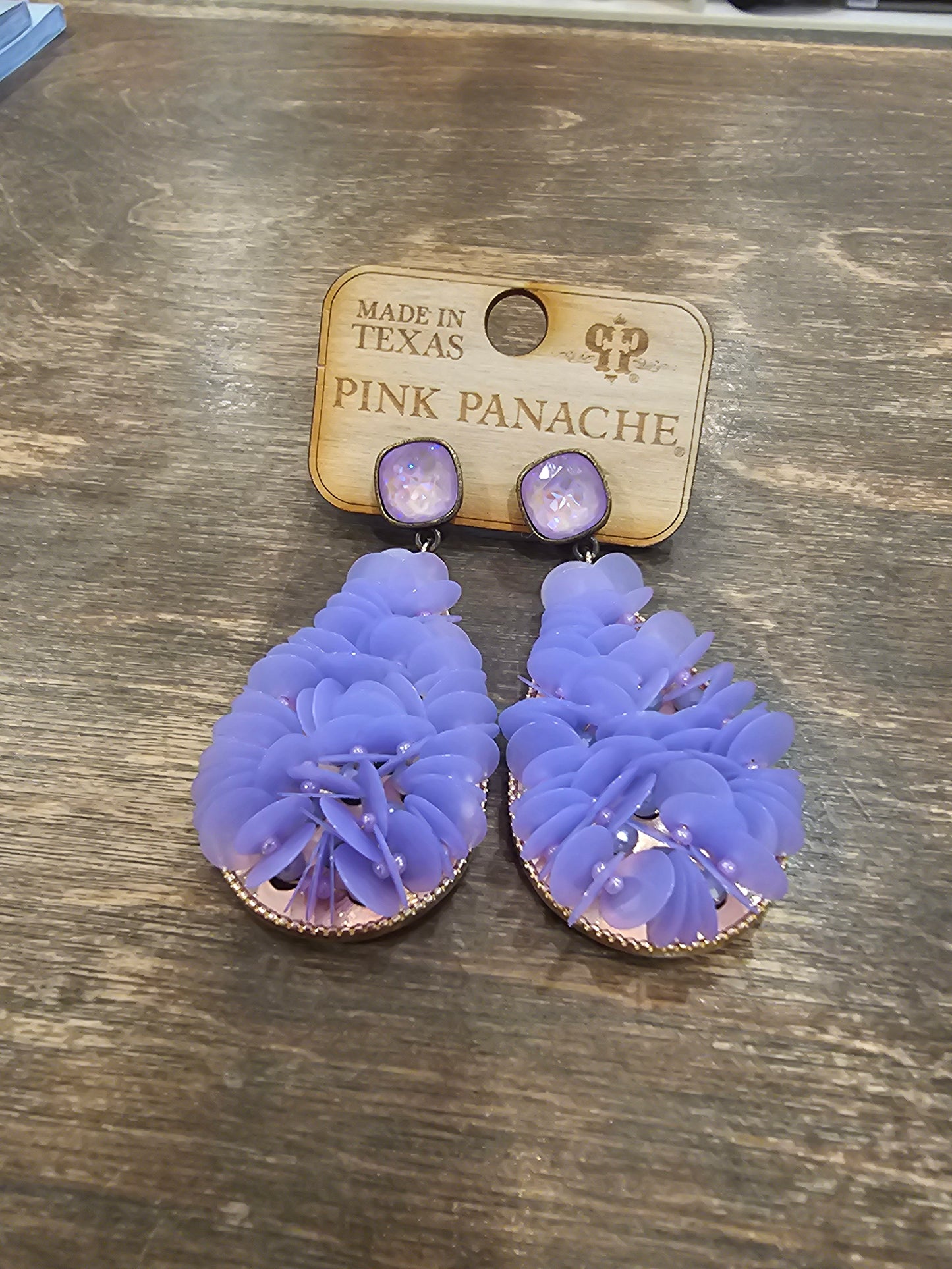 Ruffled Sequin Earring