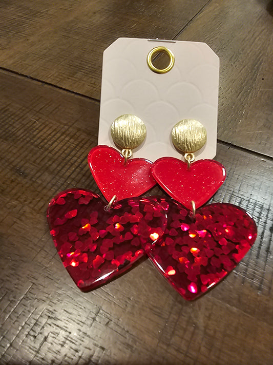 Heart Resign Earrings