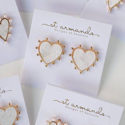 Magic Moments Studded Heart Earring