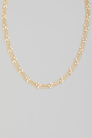 Best Effort Layered Beaded Necklace