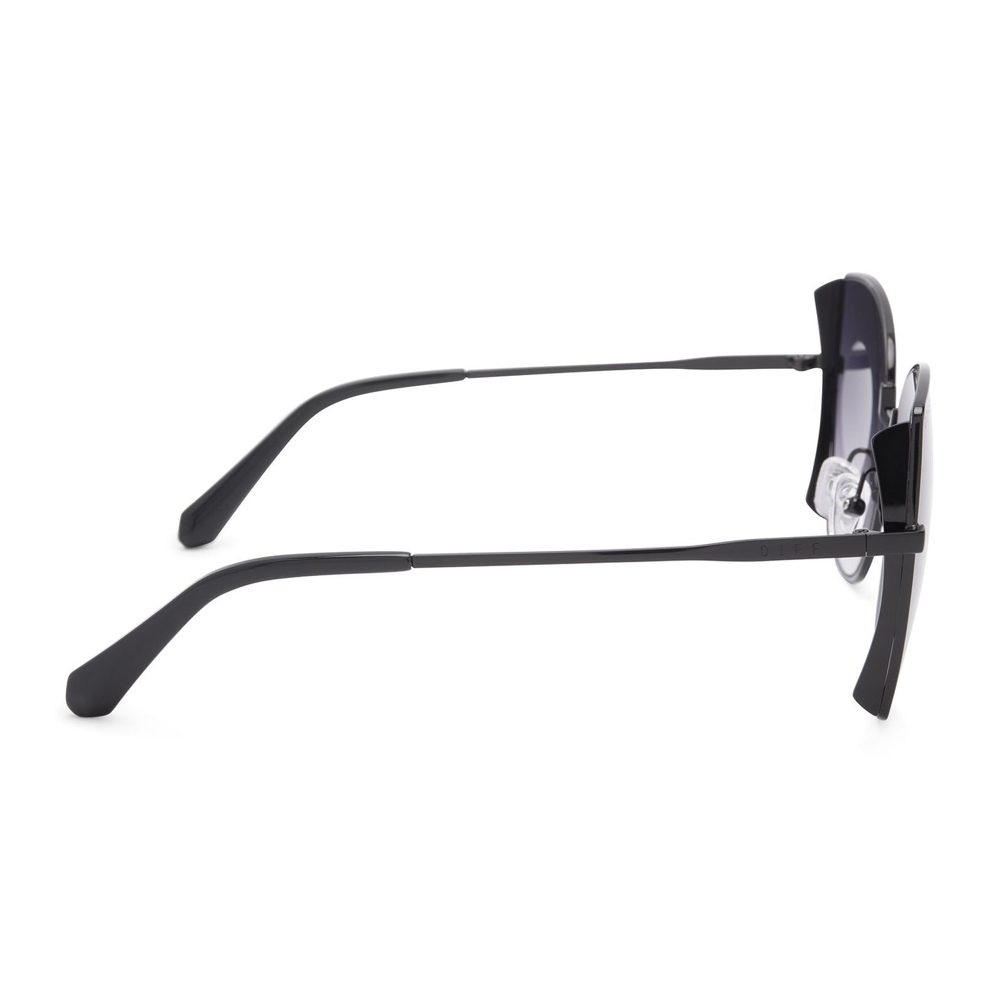 Donna Black+Grey Gradient Lens Sunglasses